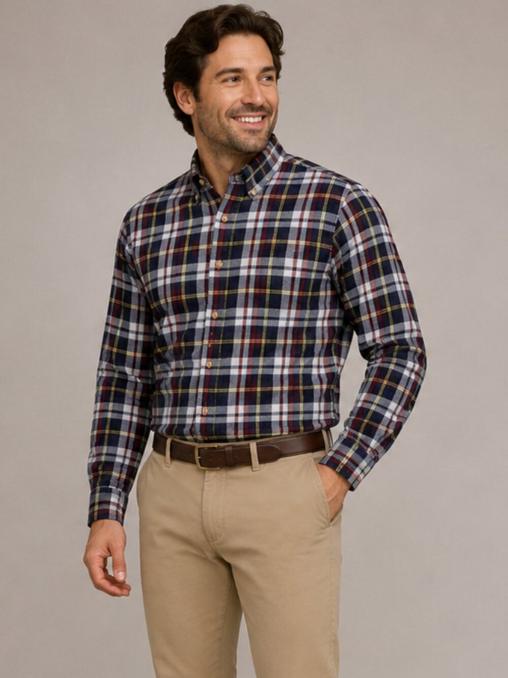 Brooks Brothers Men’s Regent Fit Plaid Flannel Button Down Shirt - Size Large